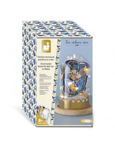 Cloche lumineuse Papillons à créer -... Cloche lumineuse Papillons à créer -...