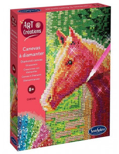 Canevas à diamanter cheval...
