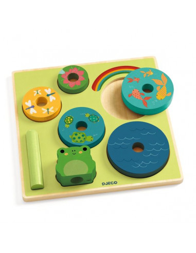 Puzz & Stack Rainbow - Djeco Puzz & Stack Rainbow - Djeco