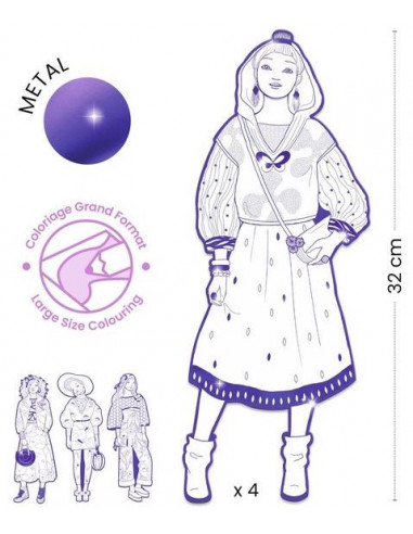 Coloriage mode Zaho & ses amies Les... Coloriage mode Zaho & ses amies Les...