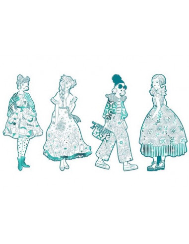 Coloriage mode Rebekka & ses amies... Coloriage mode Rebekka & ses amies...