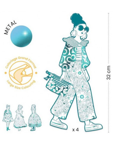 Coloriage mode Rebekka & ses amies... Coloriage mode Rebekka & ses amies...