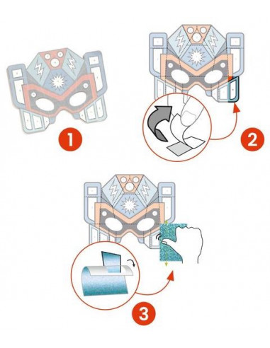 Masques à métalliser Super Robots -... Masques à métalliser Super Robots -...