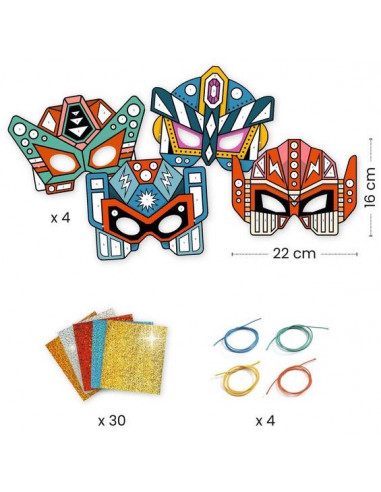 Masques à métalliser Super Robots -... Masques à métalliser Super Robots -...