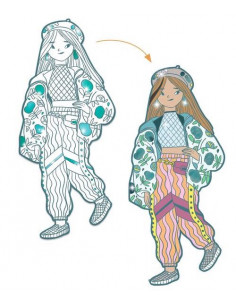 Coloriage mode Angèle & ses... 2