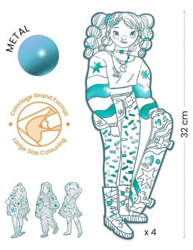 Coloriage mode Angèle & ses amies Les... Coloriage mode Angèle & ses amies Les...