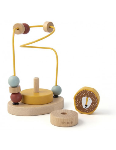 Labyrinthe de perles en bois Lion -... Labyrinthe de perles en bois Lion -...