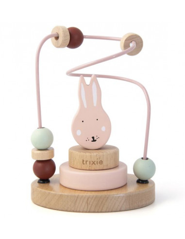 Labyrinthe de perles en bois Lapin -...