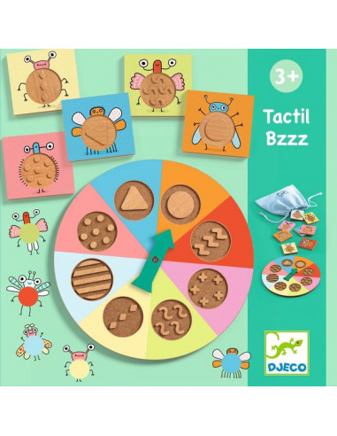 Jeu d’association Tactil Bzzz - Djeco Jeu d’association Tactil Bzzz - Djeco
