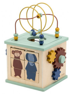 Cube d'activités en bois 5...