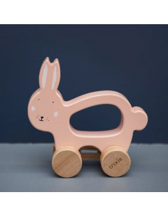 Jouet à tirer en bois Lapin... 2