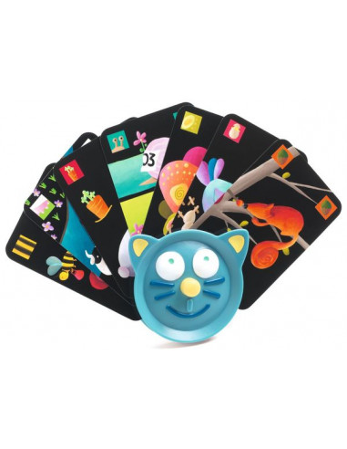 Porte carte Chat - Djeco - Jeux de cartes enfants