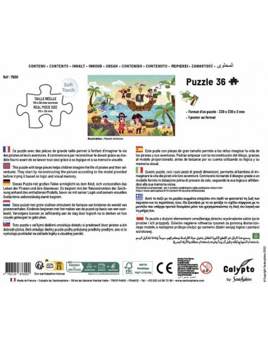 Puzzle Les pirates 36 pièces -... Puzzle Les pirates 36 pièces -...