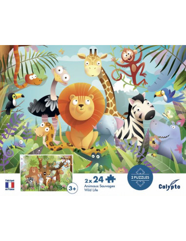 Puzzles Animaux sauvages 24 pièces -... Puzzles Animaux sauvages 24 pièces -...