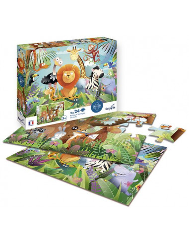 Puzzles Animaux sauvages 24 pièces -... Puzzles Animaux sauvages 24 pièces -...