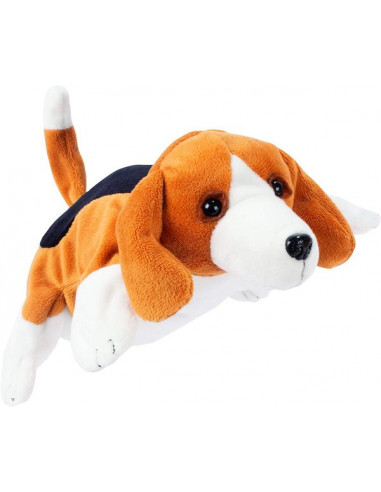 peluche gant marionnette chien