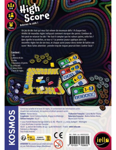 Jeu High score - Iello Jeu High score - Iello