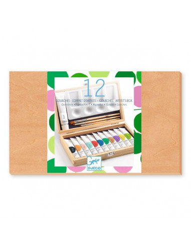 Coffret d'artiste 12 gouaches - Djeco