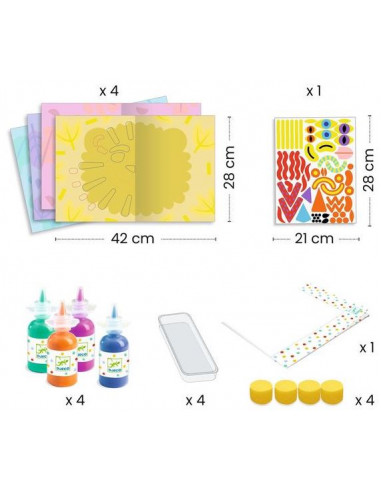 Peinture en symétrie À caresser - Djeco Peinture en symétrie À caresser - Djeco