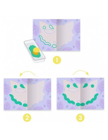 Peinture en symétrie À caresser - Djeco Peinture en symétrie À caresser - Djeco