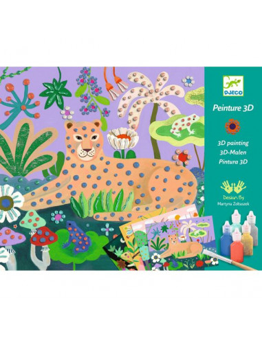 Peinture 3D Forêt tropicale - Djeco Peinture 3D Forêt tropicale - Djeco