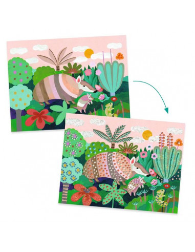 Peinture 3D Forêt tropicale - Djeco Peinture 3D Forêt tropicale - Djeco