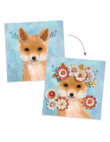 Tableaux en 3D Couronnes de fleurs -... Tableaux en 3D Couronnes de fleurs -...