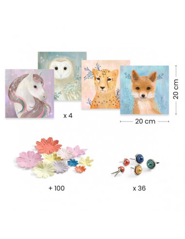 Tableaux en 3D Couronnes de fleurs -... Tableaux en 3D Couronnes de fleurs -...