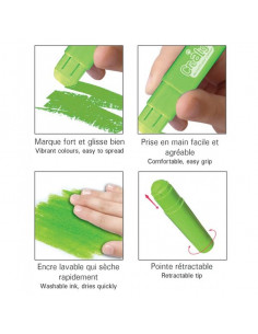 Batons de gouache - CréaLign' 2