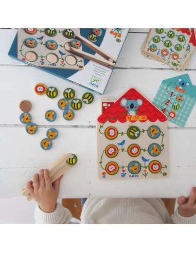 Pinstou jeu de dénombrement - Djeco Pinstou jeu de dénombrement - Djeco