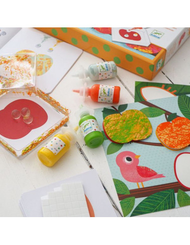 Peindre avec des billes nature... Peindre avec des billes nature...