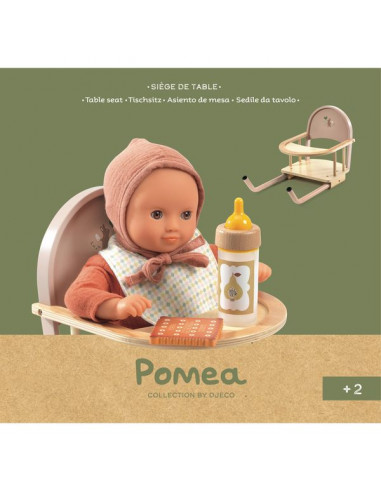 Siège de table pour poupée Pomea - Djeco Siège de table pour poupée Pomea - Djeco