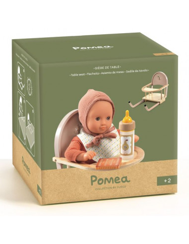 Siège de table pour poupée Pomea - Djeco Siège de table pour poupée Pomea - Djeco