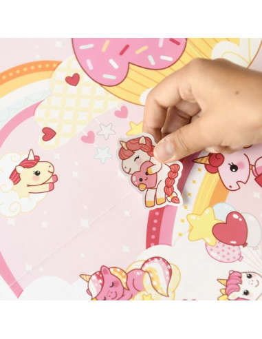 Mon poster créatif Licornes - Poppik Mon poster créatif Licornes - Poppik