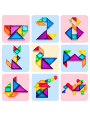 Puzzle magnétique tangram - Puzzle magnétique pour enfants – L'Enfant Malin