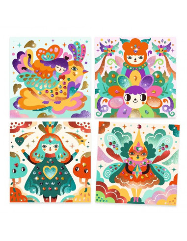 Tableaux à métalliser Harmonie - Djeco Tableaux à métalliser Harmonie - Djeco