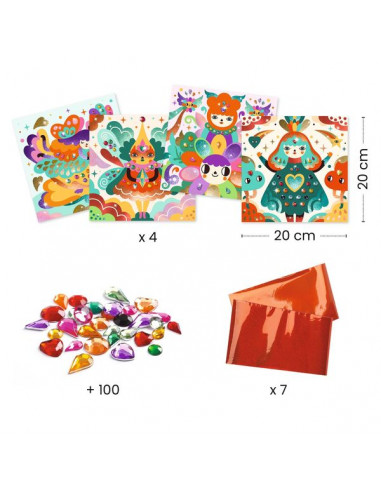 Tableaux à métalliser Harmonie - Djeco Tableaux à métalliser Harmonie - Djeco