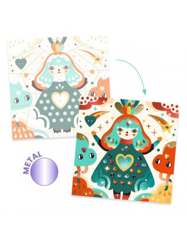 Tableaux à métalliser Harmonie - Djeco Tableaux à métalliser Harmonie - Djeco