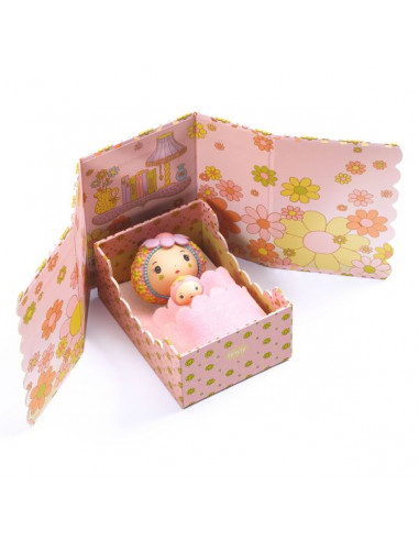 Rose Tinyroom - figurines Tinyly Djeco Rose Tinyroom - figurines Tinyly Djeco