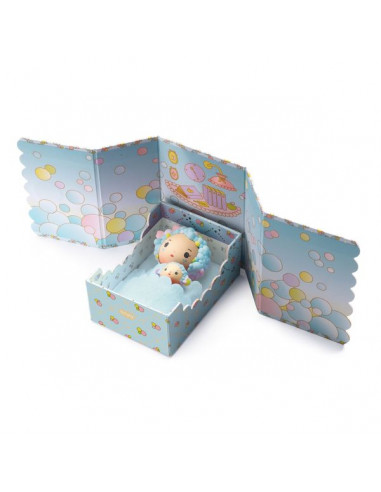 Blue Tinyroom - figurines Tinyly Djeco Blue Tinyroom - figurines Tinyly Djeco