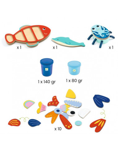 Pâte à modeler Mapataocéan - Djeco Pâte à modeler Mapataocéan - Djeco