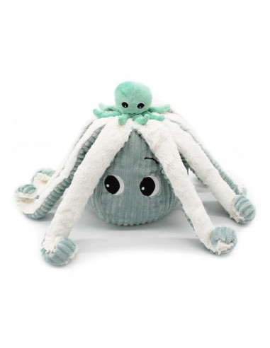 Peluche Filou la pieuvre vert menthe... Peluche Filou la pieuvre vert menthe...