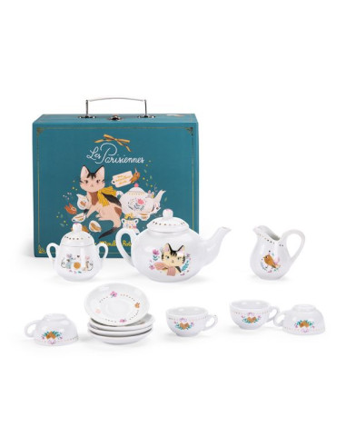 Valise dînette thé céramique Les... Valise dînette thé céramique Les...