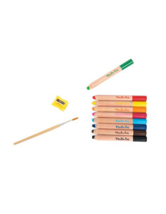9 crayons de couleurs 3 en... 2