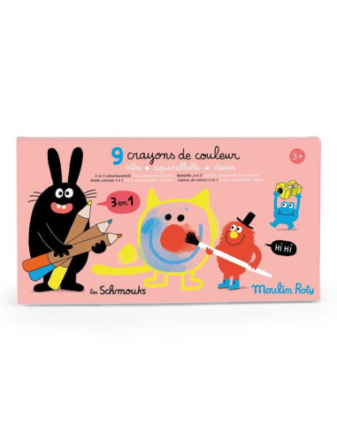 9 crayons de couleurs 3 en 1 Les... 9 crayons de couleurs 3 en 1 Les...