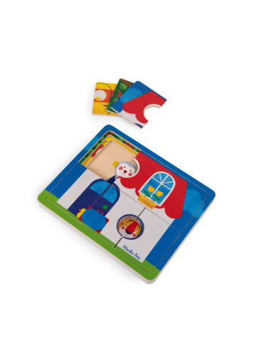 Puzzle 3 niveaux Les Popipop - Moulin... Puzzle 3 niveaux Les Popipop - Moulin...