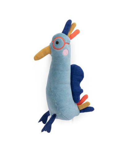 Hochet oiseau bleu Les toupitis -...