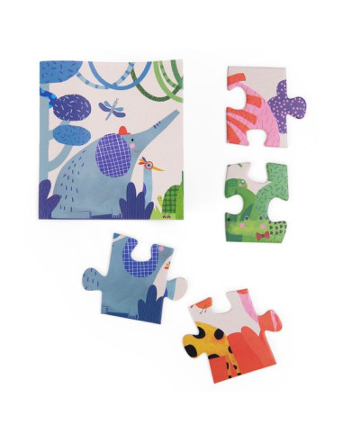 Puzzle 24 la jungle arc en ciel Les... Puzzle 24 la jungle arc en ciel Les...