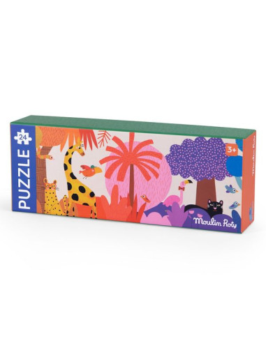 Puzzle magnétique - Puzzle jungle - Puzzle bébé - 8 pièces