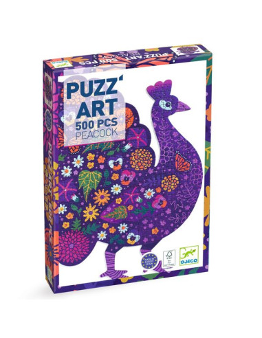 Peacock Puzz'art 500 pièces - Djeco